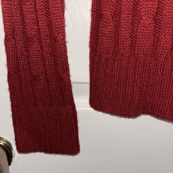 Susie Rose XXL Red Knit Sweater Button Collar Long Sleeve Women’s Top - Picture 5 of 9